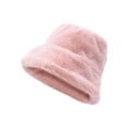 thumbnail image 1 of Audhol Furry Bucket Hat Ladies Winter Bucket Hat Cute and Warm Caps Hunting Fishing Hat Bucket Hats for Woman Pink One Size, 1 of 3