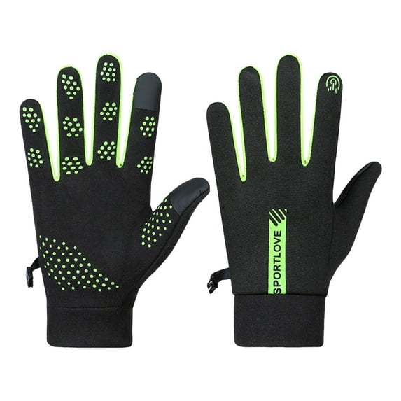 Audhol Gloves Velvet Warm Gloves Women'S Autumn And Winter Outdoor Driving Cold Proof Non Slip Men'S And Women'S Same Riding Gloves. Touchscreen Non-Slip Gloves I One Size