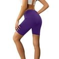thumbnail image 1 of Audhol Gym Outfits for Women Set! Biker Shorts Women High Waist Gym Biker Shorts Workout Running Athletic Cycling Leggings with Pockets Workout Shorts Women Purple S, 1 of 5