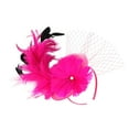 thumbnail image 1 of Audhol Hair Clips for Women Women's Fascinator Wedding Hat Feather Flower Pillbox Hat Cocktail Tea Party Headband Clips Women's Hair Accessories Gifts B One Size, 1 of 4
