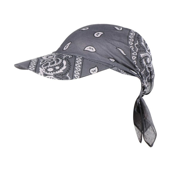 Audhol Hats for Women Creative Weat Wicking Beanie Cap Chemo Cap for Women Adjustable Assorted Paisley Print Biker Hat Hood Headband Headscarf Head Wraps Costume Hat Grey One Size