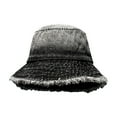 thumbnail image 1 of Audhol Hats for Women Japanese Retro Cowboy Fisherman Hat Female Summer Big Head Around The Bucket Basin Hat To Make Old Sunblock and Sunblock Face Small Hat Hat Black One Size, 1 of 3