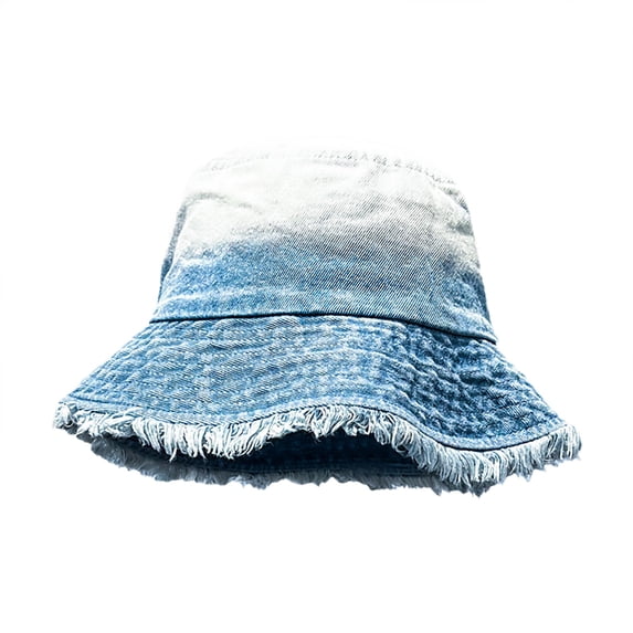 Audhol Hats for Women Japanese Retro Cowboy Fisherman Hat Female Summer Big Head Around The Bucket Basin Hat To Make Old Sunblock and Sunblock Face Small Hat Hat Blue2 One Size