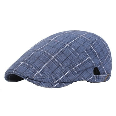 Audhol Hats for Women 1 Pack Newsboy Hats for Men Flat Cap Cotton Adjustable Breathable Irish Cabbie Driving Hunting Hat Hat Blue One Size