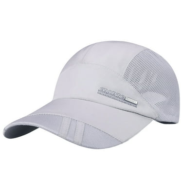 Audhol Hats for Women! Adult Mesh Hat Quick-Dry Collapsible Sun Hat Outdoor Sunscreen Baseball Cap Kh Womens Baseball Caps Light Gray One Size