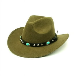Unisex Vintage Wide Brim Warm Hat Western Cowboy Hat British Unisex Vintage Wide Brim Warm Hat Western Cowboy Hat British