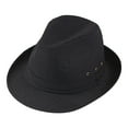thumbnail image 1 of Audhol Hats for Women Unisex Classic Mid Men 20S Hat With Band Casual Jazz Cap for Men Costume Accessories Hat Black M, 1 of 4