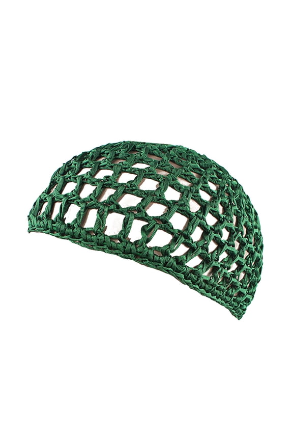 Hats for Women Women's Handmade Hairnet Wig Cap Top Net Cap Solid Color Hair Care Cap Sleeping Cap Hat Green One Size