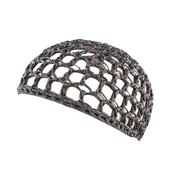 Audhol Hats for Women Women's Handmade Hairnet Wig Cap Top Net Cap Solid Color Hair Care Cap Sleeping Cap Hat Grey One Size