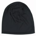 thumbnail image 1 of Audhol Hijab Cap Men Soild india Stretch Drawstring Hat Wool Knitting Hair Loss Head Scarf Wrap Hats for Men Black One Size, 1 of 2