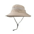 thumbnail image 1 of Audhol Hiking Hats for Men Sun Hat Sun Sunscreen Wide Brim Bucket Hat Waterproof Foldable Beach Hat Beige M, 1 of 6