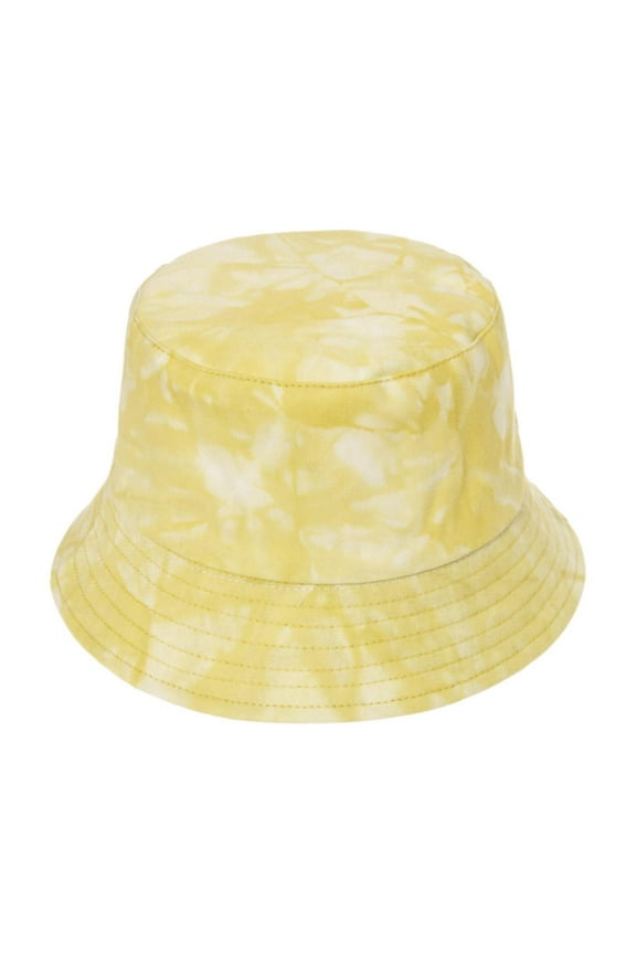 Hot Summer Bucket Hat Bucket Packable Beach Mens Side Hats Summer Double Tie Dye Hat Sun Washed Women Baseball Caps Winter Soft Faux Fur Plush Bucket Hat Yellow A