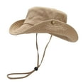 thumbnail image 1 of Audhol Hot Summer Bucket Hat Womens Outdoor Sun Hat Solid Color Cool Casual Elegant Sun Hat Winter Soft Faux Fur Plush Bucket Hat Khaki One Size, 1 of 3