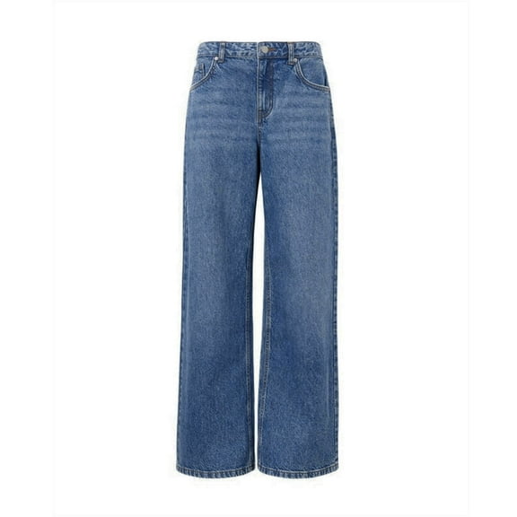 Audhol Jeans for Women Womens Wide Leg Jeans Baggy Jeans for Women Loose Boy‘Friend Jeans Denim Pants Wide Leg Jeans Woman Blue2 S