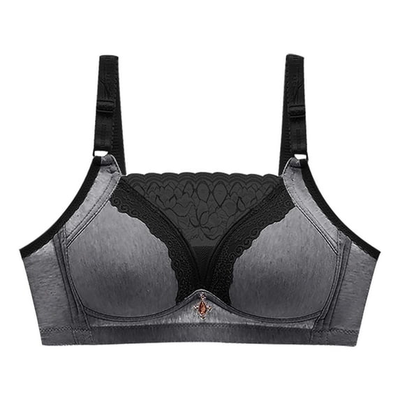 Audhol Lace Bralette Push Up Bra Black 36