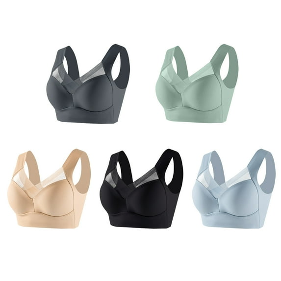 Audhol Lace Bralette Push Up Bras for Women Grey6 3XL