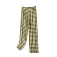 thumbnail image 1 of Audhol Lounge Pants Women, Women's Gingham Pajama Pants Cotton Pj Bottoms Casual Drawstring Plaid Sleep Pants with Pockets Pj Pants Women Green XL, 1 of 6