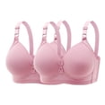 thumbnail image 1 of Audhol Minimizer Bras for Women High Support Bras for Women Adjustable Strap Full Coverage Up Bras Comfortable No Underwire Wireless Bras Bras for Women No Underwire Pink 52, 1 of 8