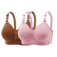thumbnail image 1 of Audhol Minimizer Bras for Women High Support Bras for Women Adjustable Strap Full Coverage Up Bras Comfortable No Underwire Wireless Bras Bras for Women No Underwire Brown 50, 1 of 8