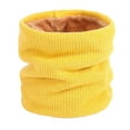 thumbnail image 1 of Audhol Neck Warmers for Women Winter Double Layered Plush Outdoor Pullover Couple Warm Solid Color Single Loop Knitted Neck Cover Neck Gaiter Women Yellow One Size, 1 of 5