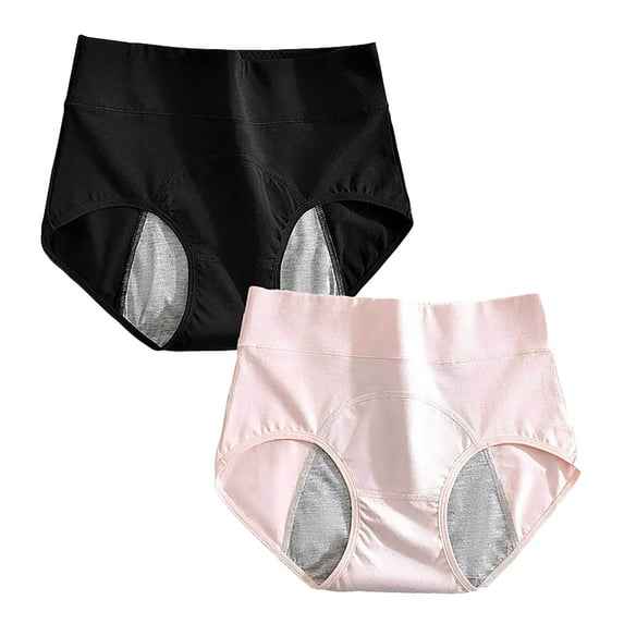 Audhol Period Underwear! Womens High Waisted Bikini Underwear Smooth Hipster Underwear Breathable Ladies Period Underwear for Women Hot Pink XL