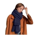 thumbnail image 1 of Audhol Scarf for Women Classic Women's Solid Color Scarf Retro Women's Multi-Purpose Shawl Knitted Scarf Womens Scarf Blue One Size, 1 of 3