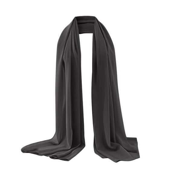 Audhol Scarf for Women Women's Soft Solid Color Shawl Baotou Pearl Chiffon Shawl Muslim Hijab Women's Scarves & Wraps T One Size
