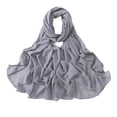 thumbnail image 1 of Audhol Scarves for Women Lightweight! Women's Solid Color Crinkled Hat with Muslim Ethnic Hijab Head Scarf Grey A, 1 of 9