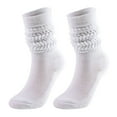 thumbnail image 1 of Audhol Scrunch Socks Medium High Tube Bubble Socks Fashionable and Versatile Socks Men and Women Socks of The Same Style Women's Socks Silver One Size, 1 of 4