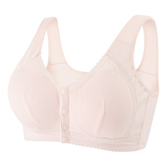 Audhol Seamless Bra Front Closure Bras for Women Beige 36