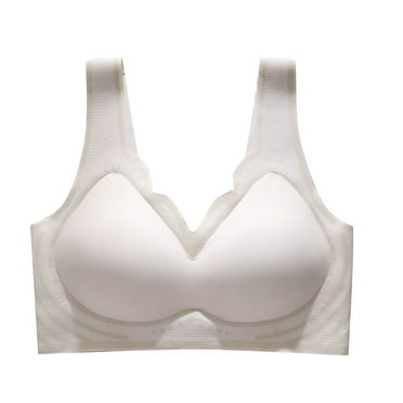 Audhol Seamless Bras for Women Seamless Small Chest Up and Lifting Bra for Side Breasts Soft and Skin Friendly Comfortable Bras for Women No Underwire Coffee 2XL