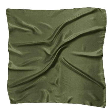 Audhol Silk Scarf for Women Satin Silk Large 90X90 Cm Square Plain Nautical Head Neck Scarf Wrap 24 Colours Scarf for Women A One Size