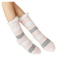 thumbnail image 1 of Audhol Slipper Socks for Women Women's Winter Stripe Super Soft Warm Cozy Fuzzy Fleece-Lined Sock Fuzzy Socks for Women Pink One Size, 1 of 7