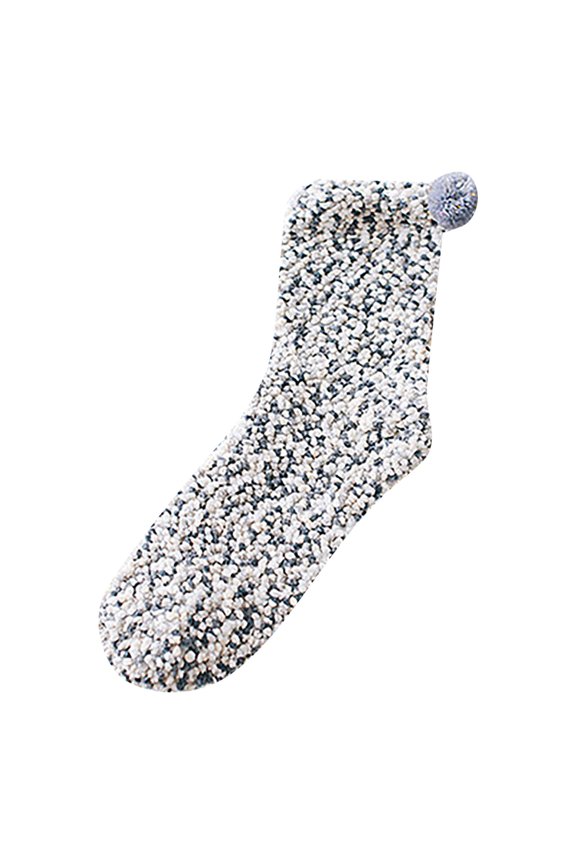 Socks for Women Ladies Cake Socks Coral Fleece Cake Floor Socks Chrysanthemum Yarn Sleeping Socks "Cupcake" Socks with Gift Box Crew Socks for Women Grey A