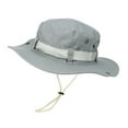 thumbnail image 1 of Audhol Sports Outdoor Sun Visor Hat Bucket Hat Wide Brim Sun Hat Boonie Hats Fishing Hiking Outdoor Hats for Men and Women Visor Adjustable Beach Grey One Size, 1 of 2