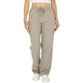 thumbnail image 1 of Audhol Summer Cargo Pants Women, Women Cargo Pants Lightweight Hiking Pants with Pocket Outdoor Drawstring Wide Leg Baggy Parachute Pant Womens Baggy Pants Beige M, 1 of 9