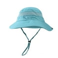 thumbnail image 1 of Audhol Sun Hats for Women Sun Hat Sun Sunscreen Wide Brim Bucket Hat Waterproof Foldable Hats for Women Blue M, 1 of 5