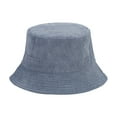 thumbnail image 1 of Audhol Thermal Women Beanie Men'S And Women'S Autumn And Winter Corduroy Patchwork Fisherman'S Hat Double Wear Basin Hat Visor Bucket Hat Blue M, 1 of 4