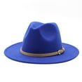 thumbnail image 1 of Audhol Thermal Women Beanie Western Cowboy Hat For Women Classic Roll Up Buckle Belt Women Retro Wide Brim Cowboy Hat Bucket Hat G M, 1 of 5