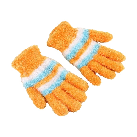 Audhol Thin Water-Resistant Windproof Non-Slip Gloves Winter New Ladies Fingerless Knitted Warm Half Finger Wool Gloves Touchscreen Non-Slip Gloves B One Size