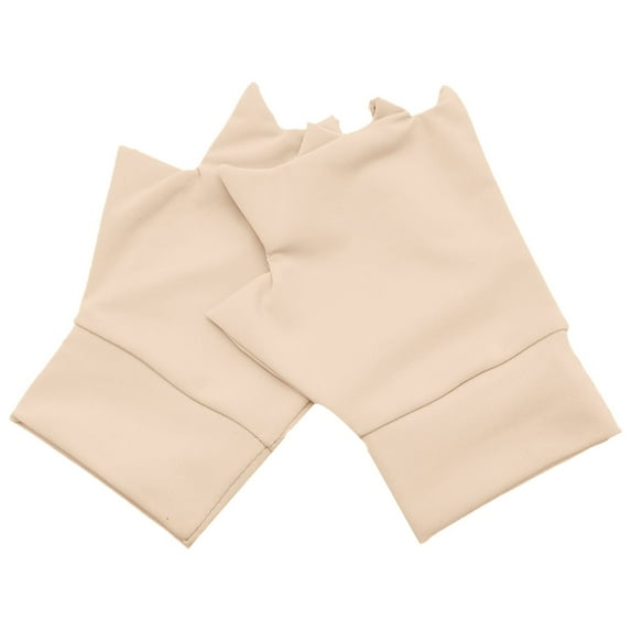 Audhol Thin Water-Resistant Windproof Non-Slip GlovesGloves Half Breathable Elastic Rehabilitation Half Finger Gloves Touchscreen Non-Slip Gloves Beige One Size