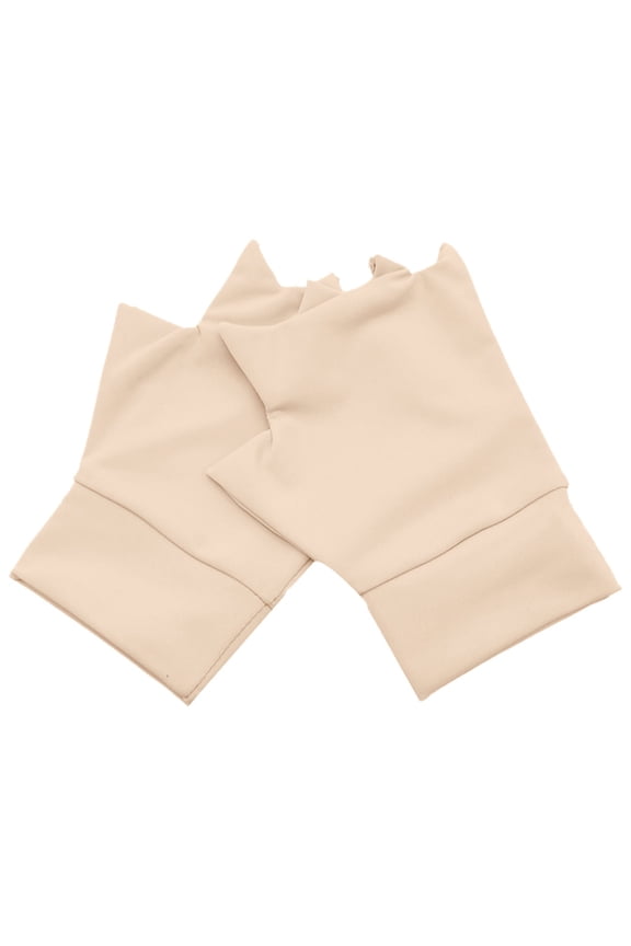 Thin Water-Resistant Windproof Non-Slip GlovesGloves Half Breathable Elastic Rehabilitation Half Finger Gloves Touchscreen Non-Slip Gloves Beige One Size