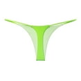 thumbnail image 1 of Audhol Thongs for Women Women's Thin Strap Thong European and American Sports Fitness Yoga Low Waist T Pants Bikini Seamless Underwear Micro Thong Green XL, 1 of 4