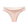 thumbnail image 1 of Audhol Thongs for Women! Women Ice Silk Underwear Sports Fitness Low Waist Seamless T Pants Solid Color Underwear Seamless Thongs for Women B L, 1 of 2