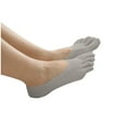 thumbnail image 1 of Audhol Toe Socks, Toe Compression Socks for Bunion Low Cut Liner Five Finger Socks No Show Athletic Breathable Toe Separator Sock Toe Separator Socks Grey One Size, 1 of 6