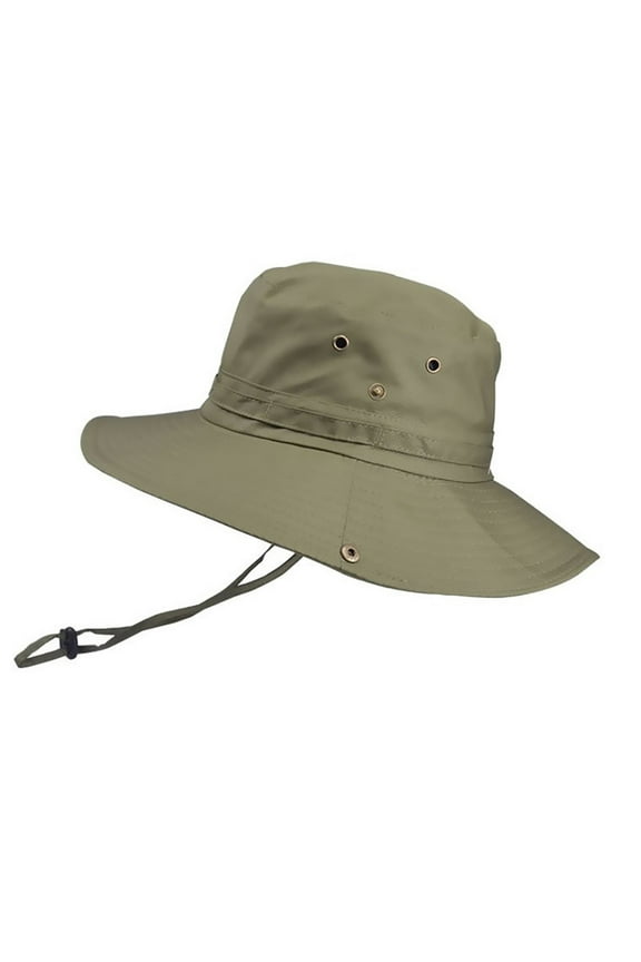 Trendy Cotton Sun Hat for Beach Men's Solid Shade Hat Foldable Fishing And Mountaineering Outdoor Sun Hat Ultra Wide Brim Sun Hat Green One Size