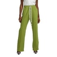 thumbnail image 1 of Audhol Wide Leg Sweatpants Women Casual Retro Vertical Wide Leg Pants Women Spring and Autumn Thin High Waist Slimming Age Straight Leg Pants Sweatpants Women Green L, 1 of 5