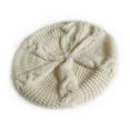 thumbnail image 1 of Audhol Winter Hats for Women Women Lady Knitted Wool Beret Braided Baggy Beanie Crochet Hat Winter Ski Knitted Cap Slouchy Beanie for Women Beige One Size, 1 of 6