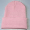 thumbnail image 1 of Audhol Winter Hats for Men Unisex Slouchy Knitting Beanie Hip Hop Cap Warm Winter Ski Hat Cute Beanies for Women Pink One Size, 1 of 2