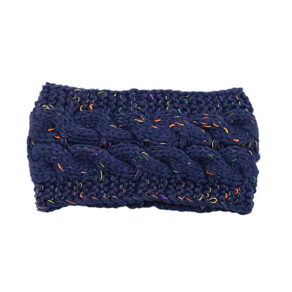 Audhol Winter Headband Winter Cross Ear Warmer Head Wraps Headbands Side Buttons for Use Face Covering Knit Headband K One Size